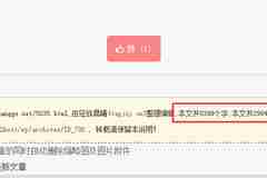 WordPress站長們，快給你的文章加上文字統計吧